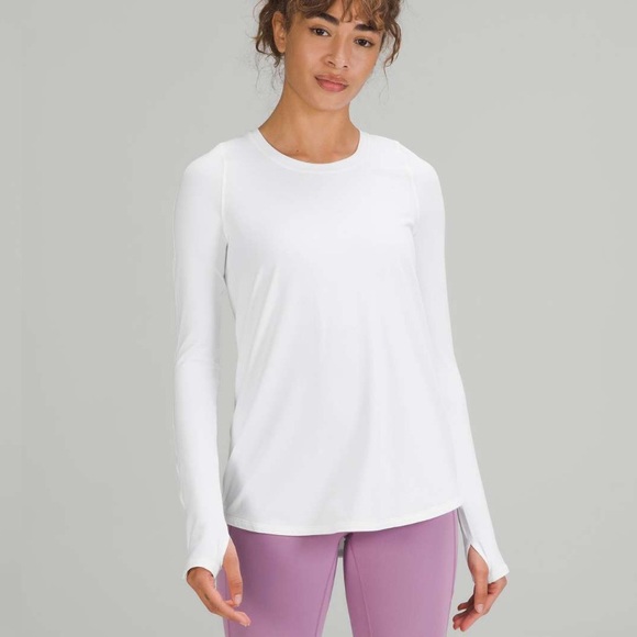 lululemon athletica Tops - 🦄 RARE Lululemon Tuck and Flow Long Sleeve White 6